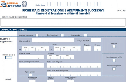 registrazione contratti locazione telematica